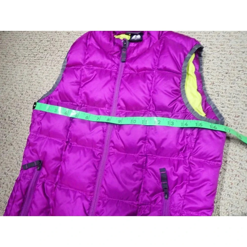 Eddie Bauer First‎ Ascent Puffer Vest Girls XL Purple Excellent 600 Down Quilted